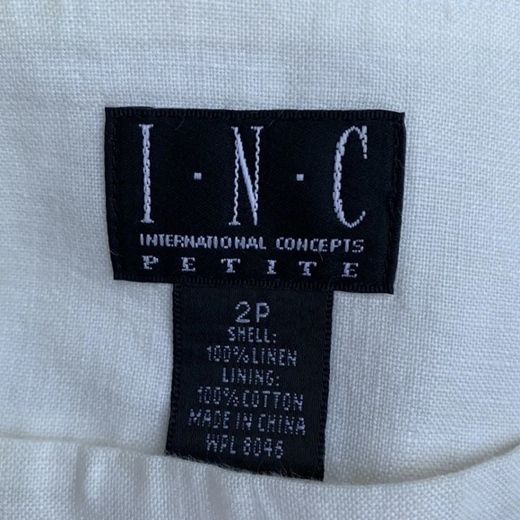 INC women's shell 100% linen size 2P shirt - Picture 2 of 4